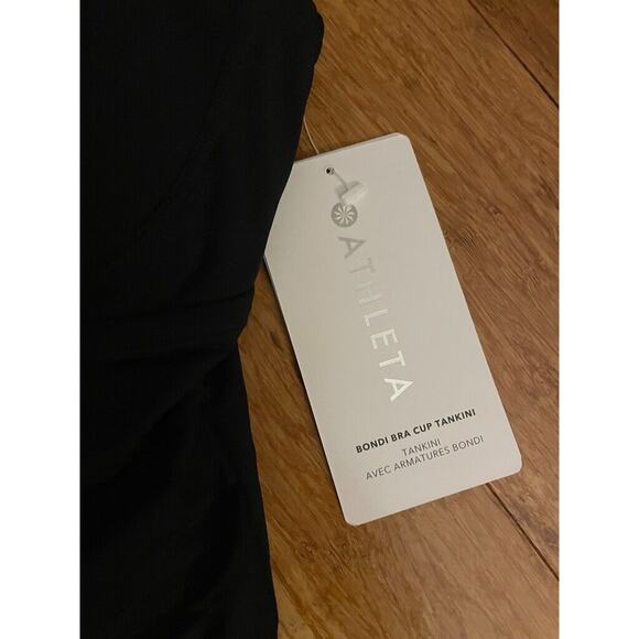 NWT Athleta Bondi Bra Cup Tankini Black Size 36 B/C Classic Swim Beach Pool $74 - Picture 3 of 4